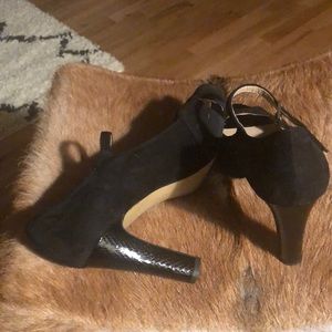 Shoes/ Black suede so elegant and classy